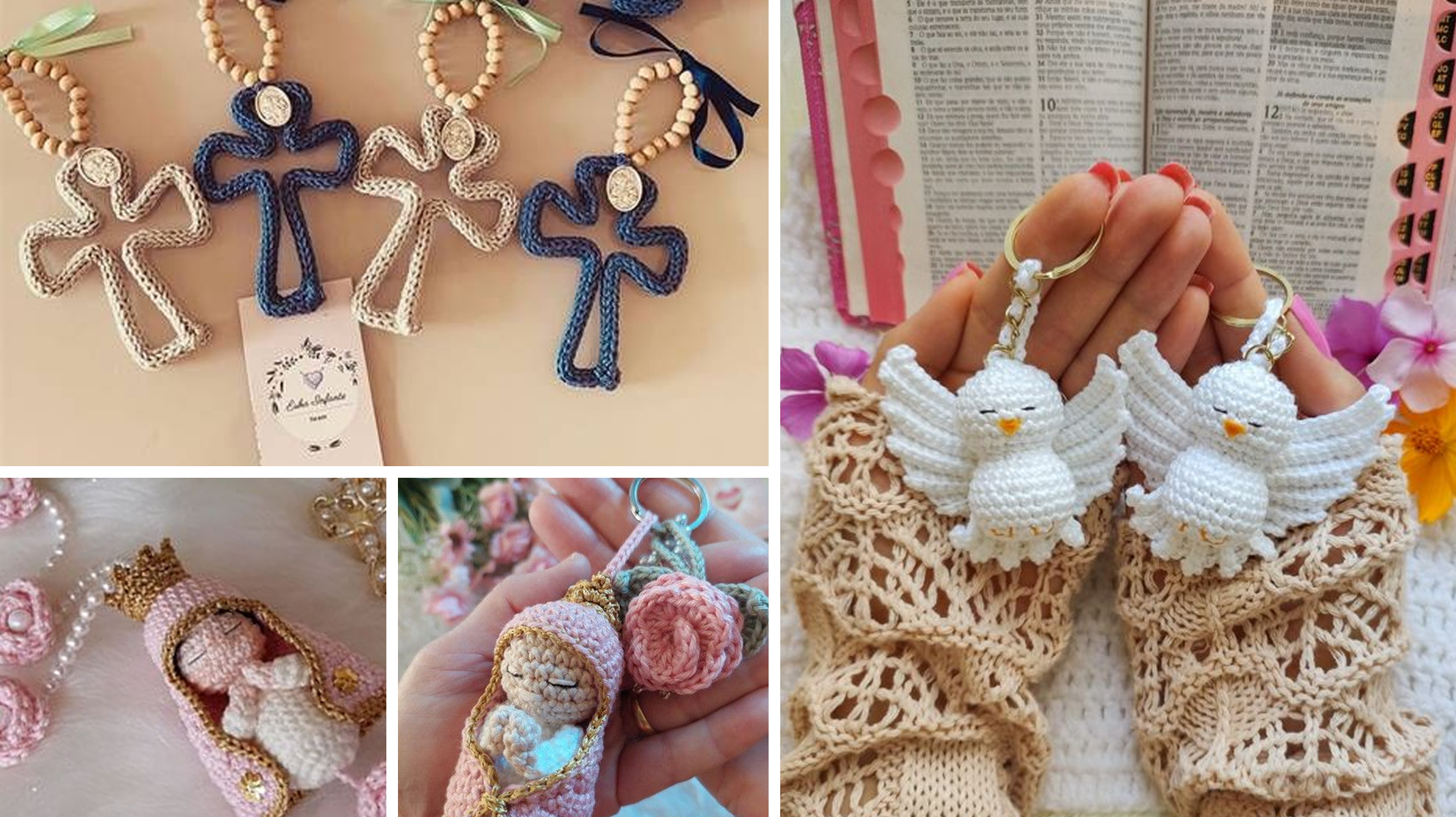 Ideias Lindas de Crochê Criativo – Lucre com Lembrancinhas de Crochê para Batizado