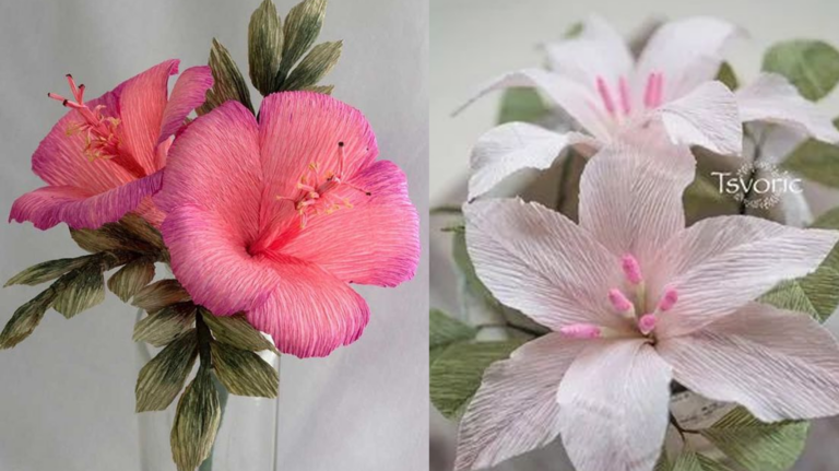 Aprenda Agora Como Fazer Flores Lindas em Papel Crepom