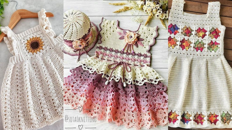 Vestidos de Crochê Moderno Infantil: Elegância e Conforto para as Pequenas