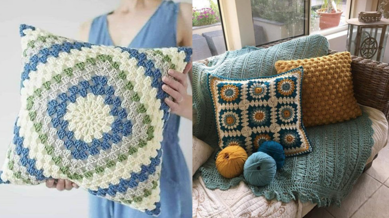 Almofadas Lindíssimas em Crochê Moderno para uma Decoração Elegante