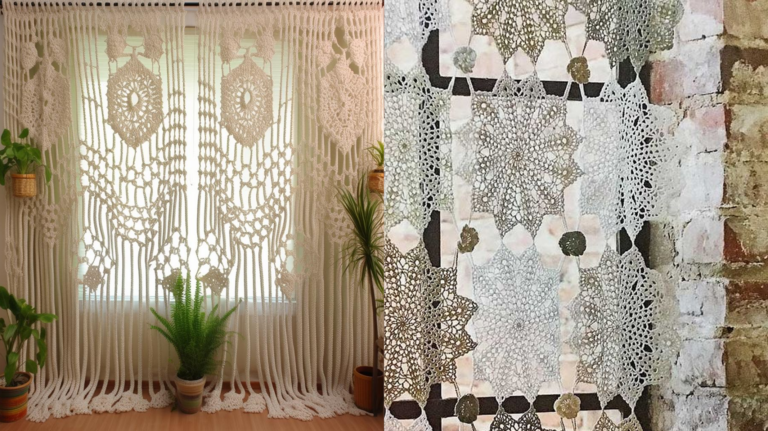 Cortinas de Crochê Moderno: Elevando a Decoração da sua Casa para outro Nível!