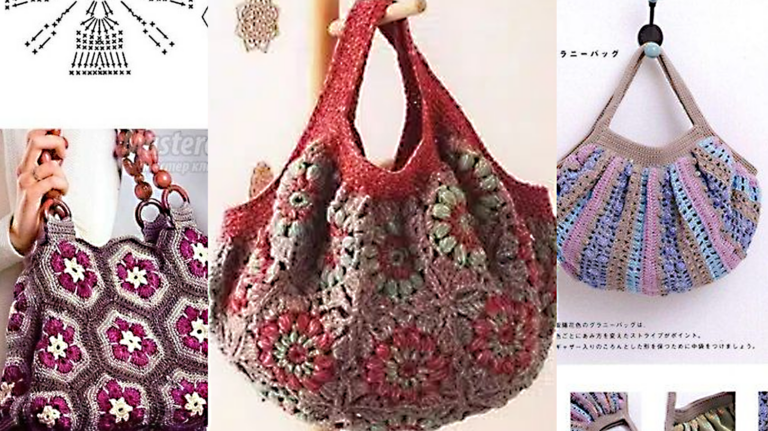 13 Bolsas de Crochê de Luxo Incríveis com Gráficos para Lucrar muito no Verão!