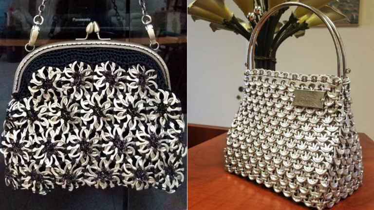 Moda e Sustentabilidade: Confira Ideias Incríveis de Bolsas Feitas com Lacres de Latinha!