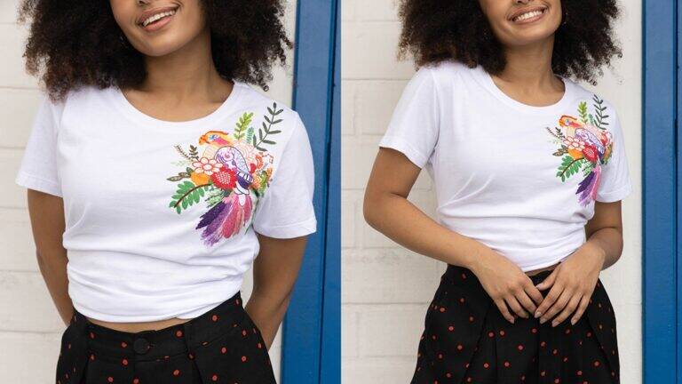 Bordado Livre em Camisetas: Guia Completo Para Fazer a Sua!