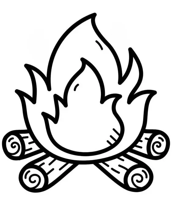 moldes de fogueira