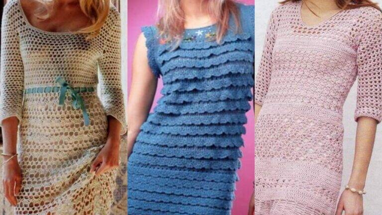Vestidos Elegantes em Crochê: A Arte da Elegância com Receita Completa