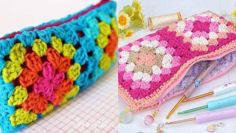 DIY: Como Fazer Carteiras de Crochê Usando Granny Squares