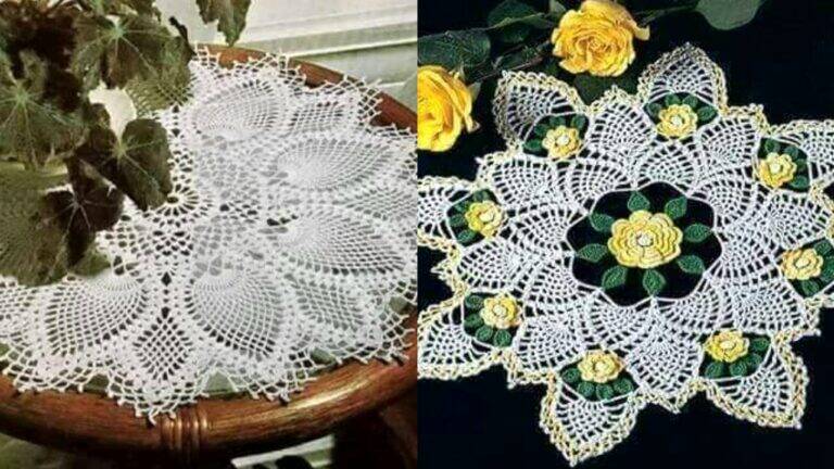 Centros de Mesa em Crochê: Gráficos e Receita Completa