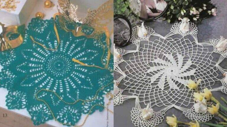 Centros de Mesa de Crochê Elegantes: Toques de Luxo para Brilhar na Sua Decoração