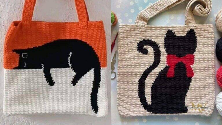 Bolsas em Crochê com Ponto Conduzido: Modernidade e Estilo com Gráficos para Reproduzir