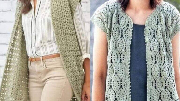 Coletes de Crochê: Toque Artesanal para um Visual Moderno e Elegante