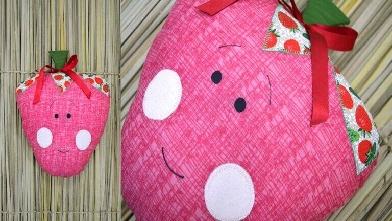 Almofada de Morango em Patchwork: Como Fazer a Sua?