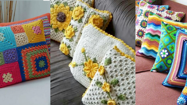 Crochê para Decoração de Casa: Capas Lindas  de Crochê para Almofadas!