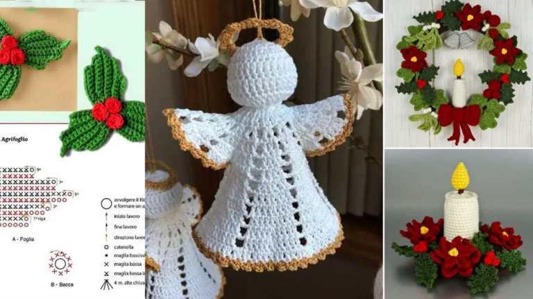 Enfeites de Natal em Crochê: Aconchego e Estilo para Sua Decoração
