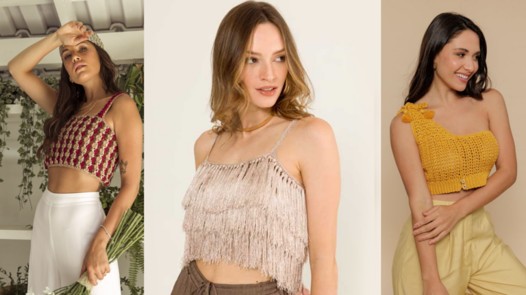 3 Croppeds em Crochê de Luxo conm Receita COMPLETA! Um Toque de Elegância para seu Look
