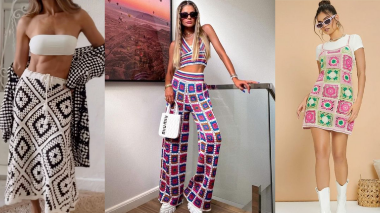 Moda em Crochê com Squares – Peças Fashionistas que Farão Sucesso!