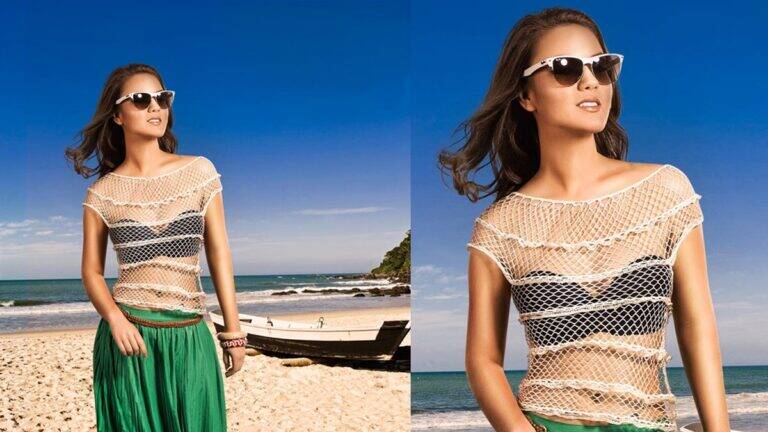 Blusa de Crochê Rendada: Aprenda a Fazer a Sua Com o Guia!