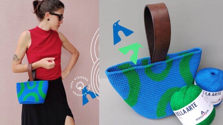 Bolsa em Crochê Maré: Uma Linda Bolsa para o Verão!