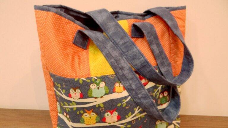 Bolsa de Patchwork de Corujas Maison: Aprenda a Fazer a Sua!