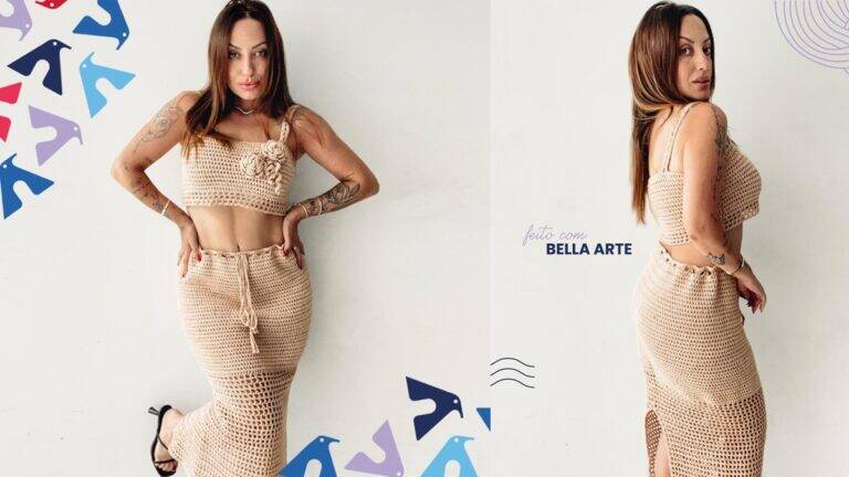 Conjunto de Crochê Saia e Top: Aprenda a Fazer Esse Conjunto!