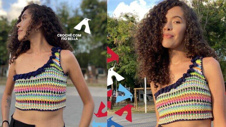 Cropped de Crochê Transversal: Aprenda a Fazer o Seu!