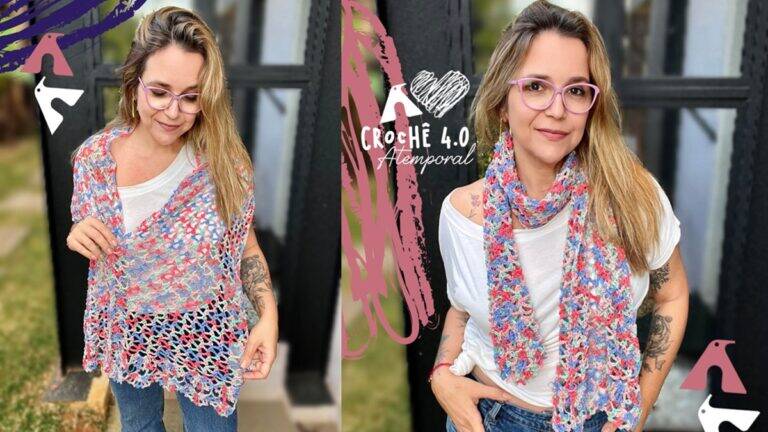 Echarpe Sucesso em Crochê: Aprenda a Fazer a Sua!