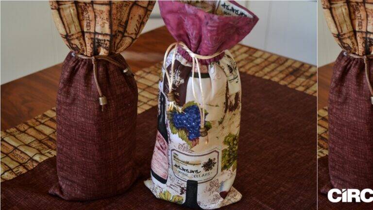 Embalagem em Patchwork para Garrafas de Vinho!