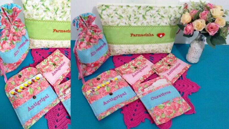 Kit Farmacinha em Patchwork: Artesanato Utilitário Feito Por Você!