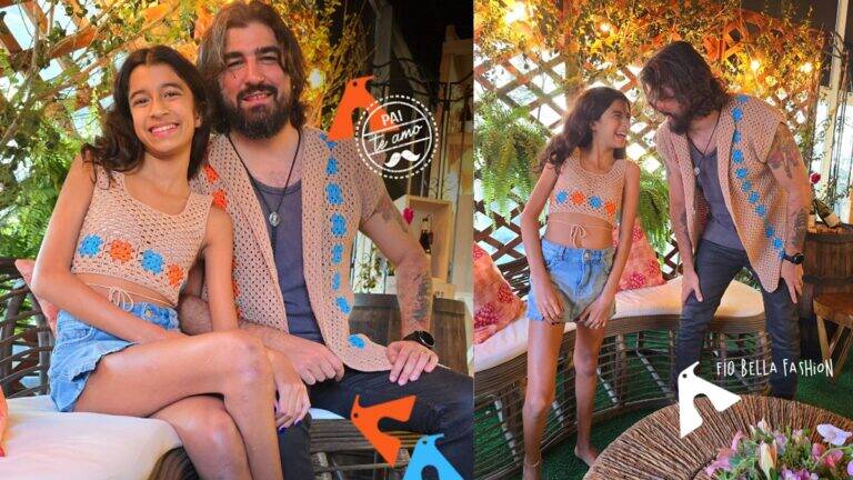 Look Pai e Filha em Crochê: Aprenda a Fazer Este Conjunto Fofo!