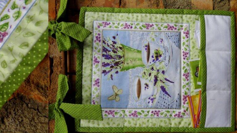 Pano Porta Sachê de Chá em Patchwork: Faça o Seu!