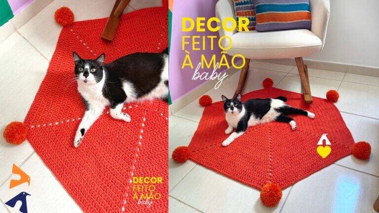 Tapete em Crochê Hexagonal: Aprenda a Fazer o Seu!