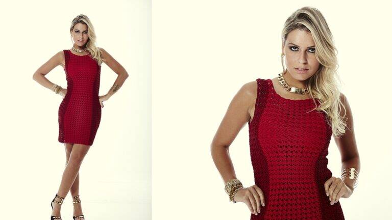 Vestido em Crochê Vermelho: Uma Peça Linda Para Eventos!