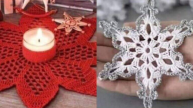 Enfeites de Natal em Crochê: 14 Modelos Com Gráficos Para Transformar Sua Decoração Festival