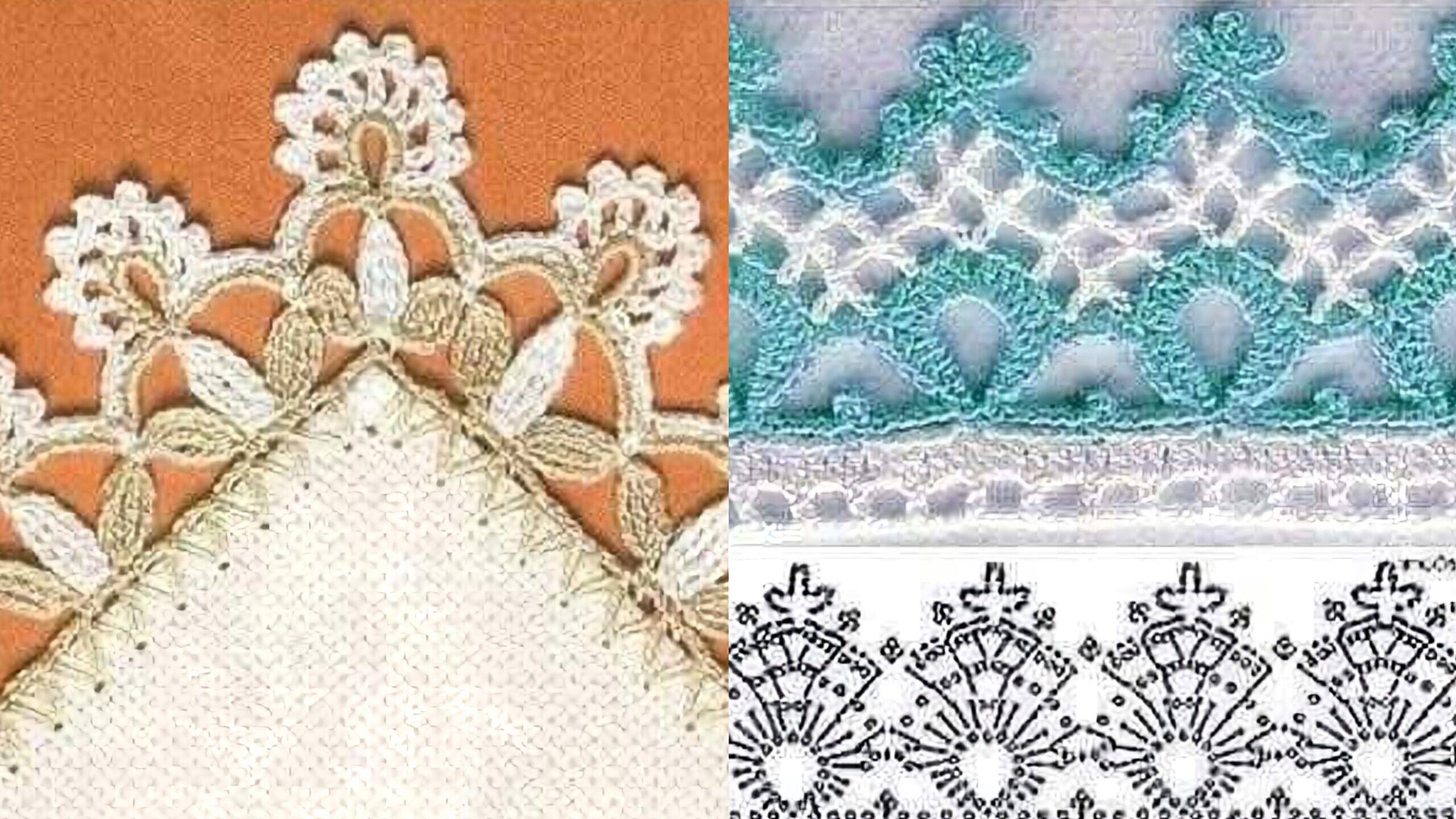 29 Bicos de Crochê com Gráficos: Toques de Beleza e Delicadeza para Suas Peças