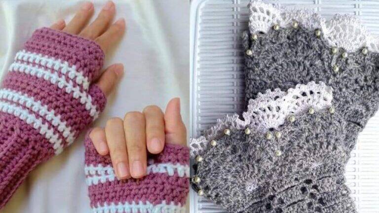 Como Fazer Luvas Sem Dedos de Crochê: Tutorial Completo para Iniciantes