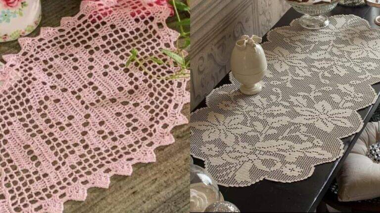 Trilhos de Mesa em Crochê: A Elegância Artesanal para Sua Decoração