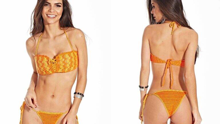 Biquíni de Crochê Anne: Um Modelo Lindo e Moderno!