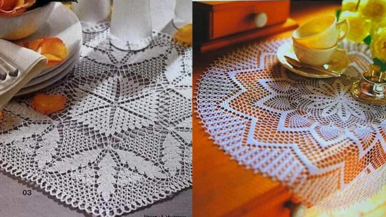 Centros de Mesa Delicados em Crochê Moderno: Elegância e Sofisticação para Sua Decoração