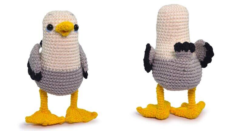 Gaivota Mouette em Amigurumi: Aprenda a Fazer Essa Fofura!