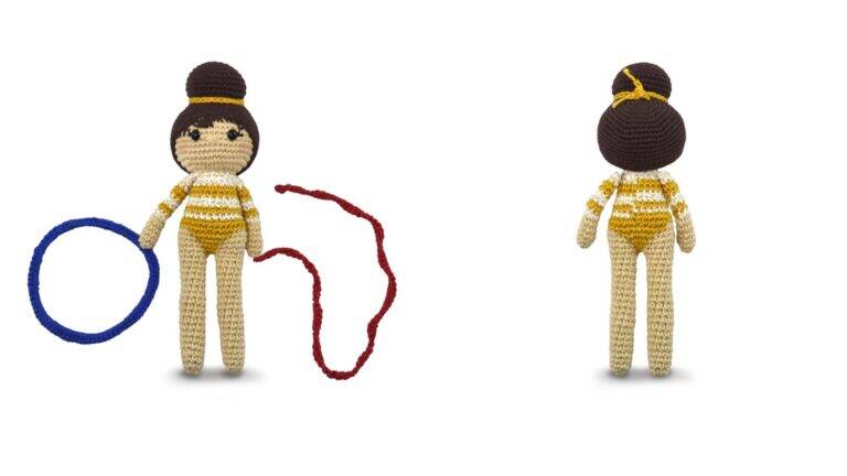 Amigurumi de Boneca Ginasta: Esportes em Pontos de Crochê!