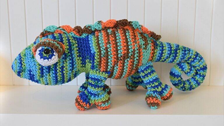 Amigurumi do Camaleão Pascal: Um Modelo Especial e Lindo!
