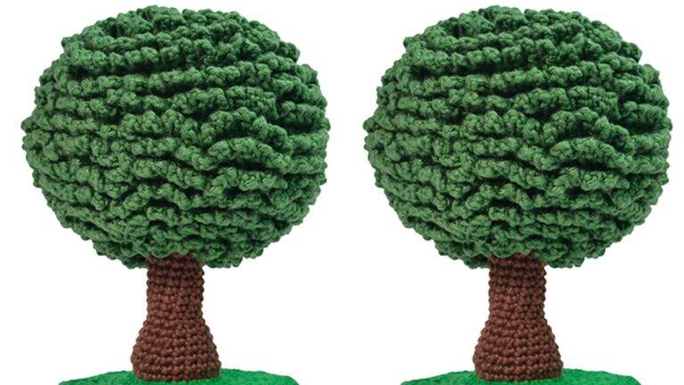 Árvore Aroeira em Amigurumi: Um Toque Verde na Sua Coleção!