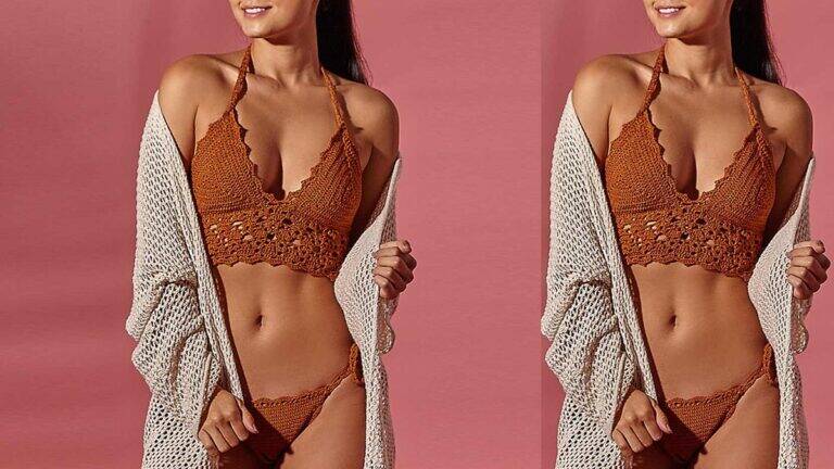Biquíni de Crochê Colorado: Um Modelo Lindo para o Verão!