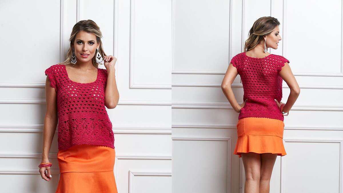 blusa de crochê
