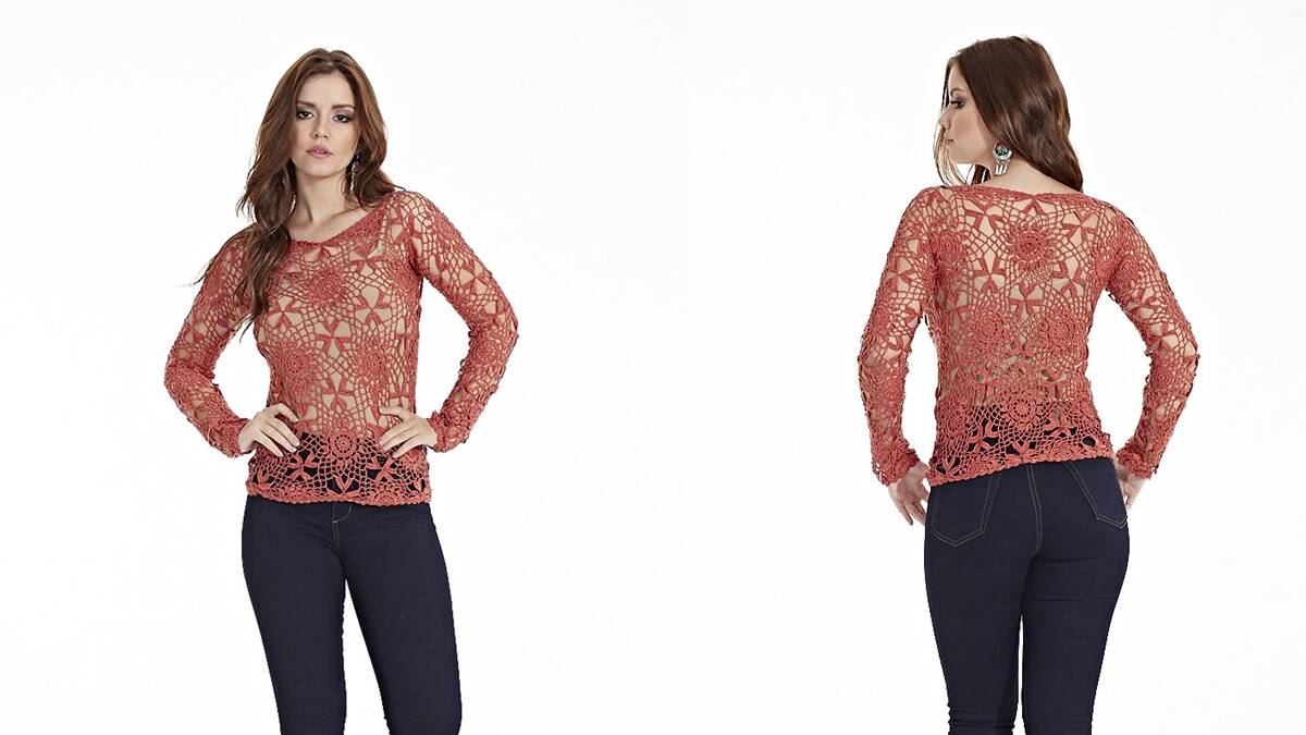 blusa de crochê