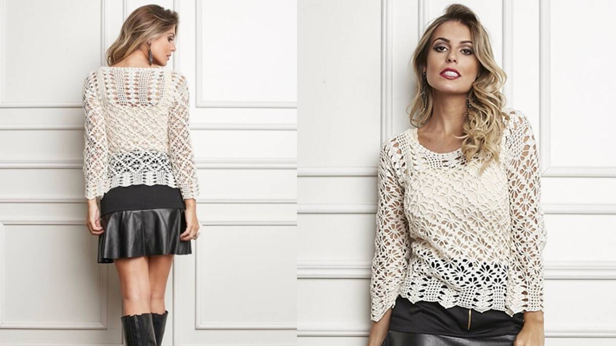 blusa de crochê