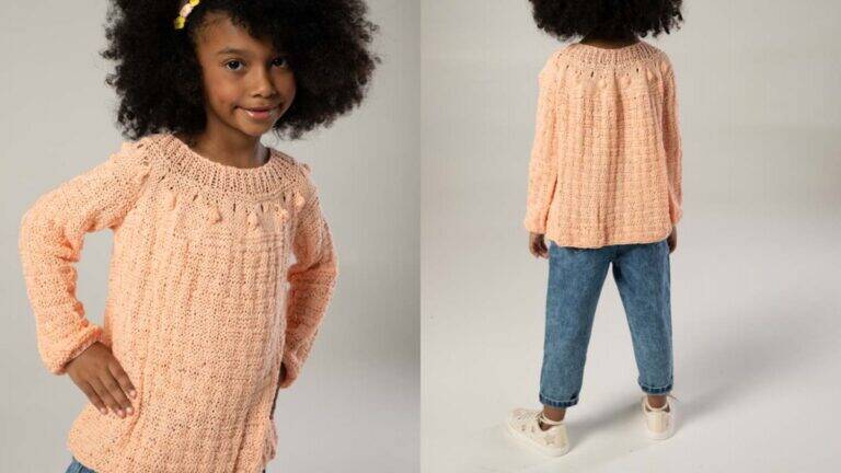Blusa em Tricô Charminho: Faça Essa Peça Linda e Fofa!