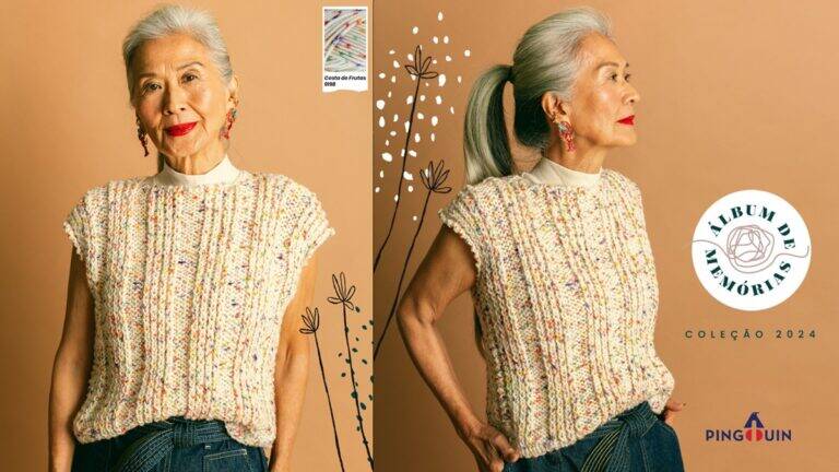 Blusa de Tricô Picnic: Um Modelo Charmoso e Atemporal!