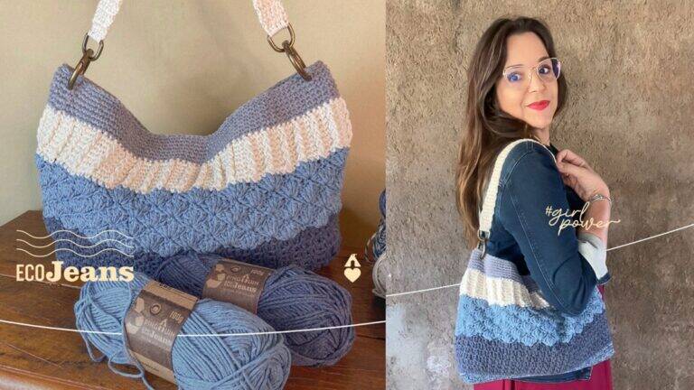 Bolsa em Crochê Sabrina: Um Modelo Lindo para o Dia a Dia!