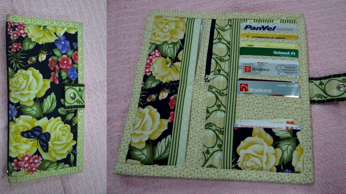carteira de patchwork